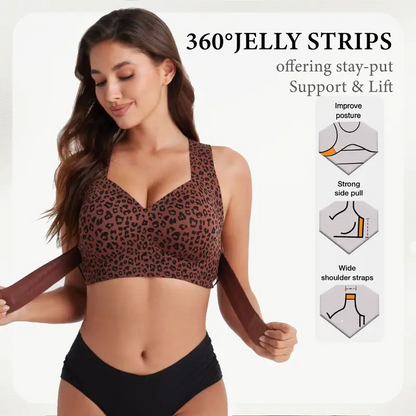 LAST DAY - BUY 1 GET 1 FREE😍Women’s Push-Up Posture Support Bra – Wireless Front-Closure Shaping Bra with Back-Smoothing Support, Wide Straps & Molded Cups