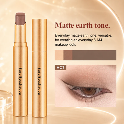 3 in 1 Easy Eyeshadow Stick for Beginners Waterproof Longwear Shimmer Makeup Set