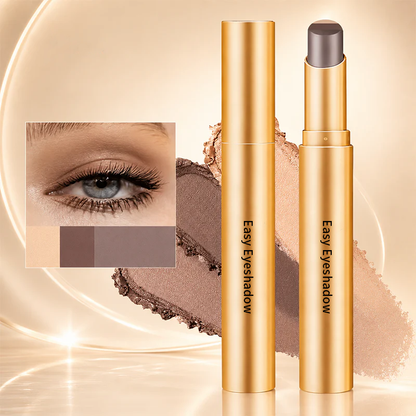 3 in 1 Easy Eyeshadow Stick for Beginners Waterproof Longwear Shimmer Makeup Set